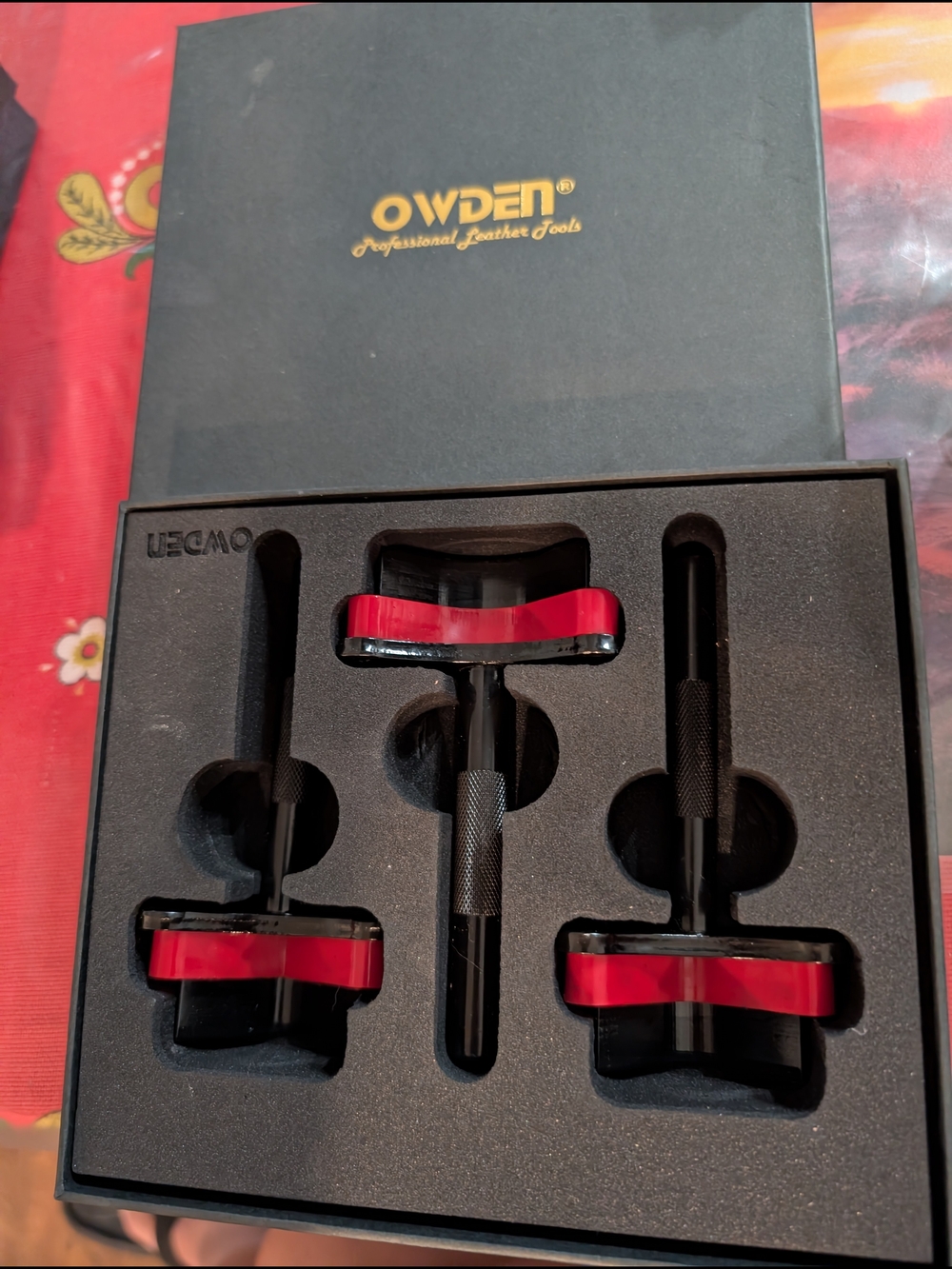 Red Handle Professional Leather Tool Set